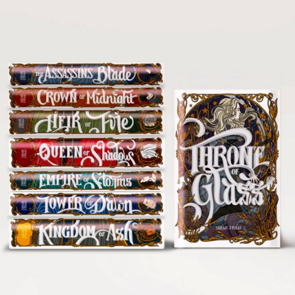 Sarah j maas throne of glass book covers